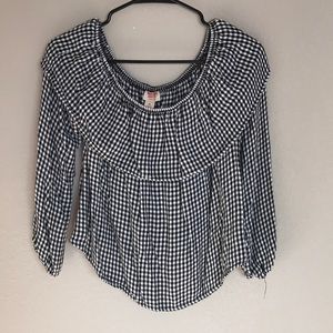 Gingham, Off the Shoulder Top
